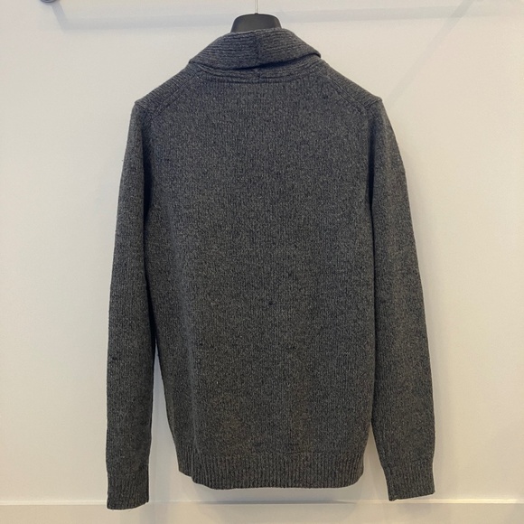 Frank & Oak Grey Sweater with Shawl Collar - Picture 5 of 11